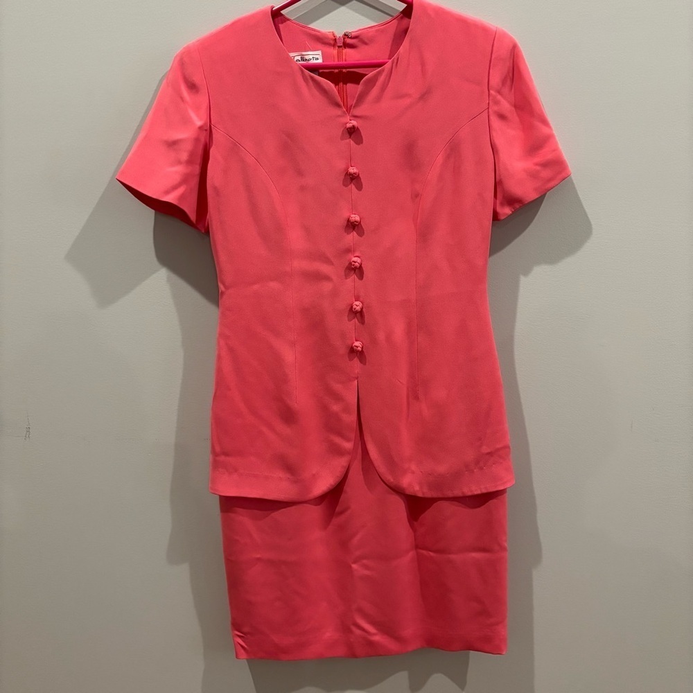 Talbots Vintage Bubble Gum Pink Dress